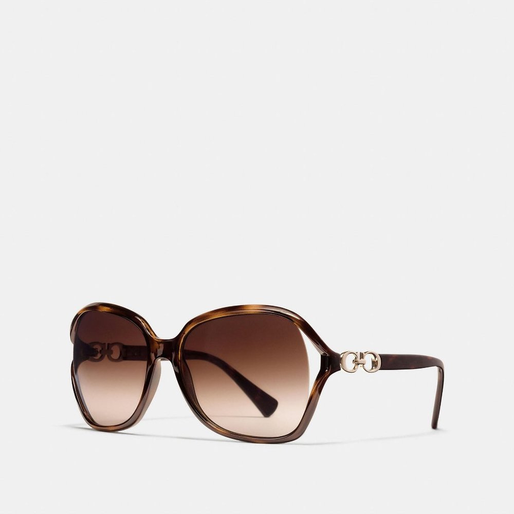 *SOLD* COACH Kissing C Sunglasses Dark Tortoise HC8145 L948 NWT